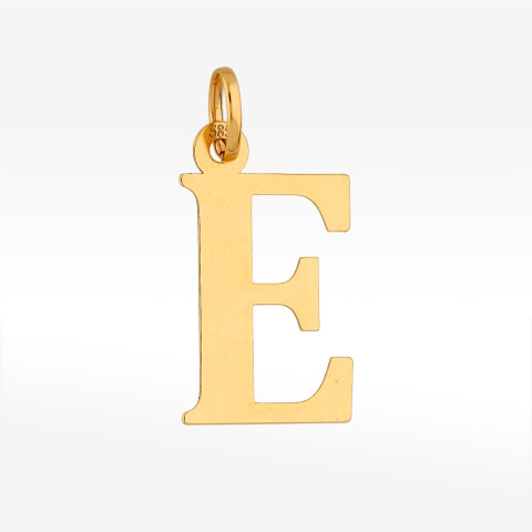 Zawieszka ze złota literka E