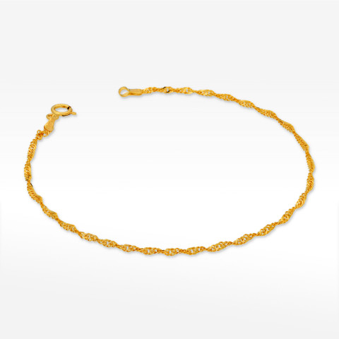 Bransoletka ze złota 19cm pełna
