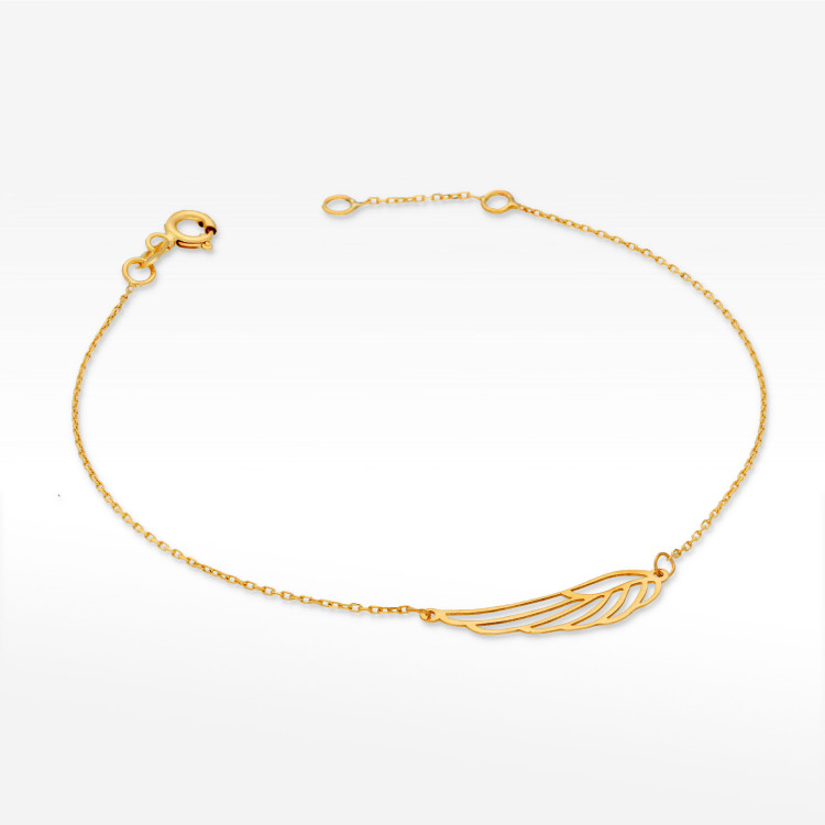 Bransoletka ze złota skrzydło 17-19cm