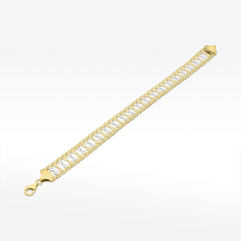 Bransoletka ze złota 18.5cm nieskończoność
