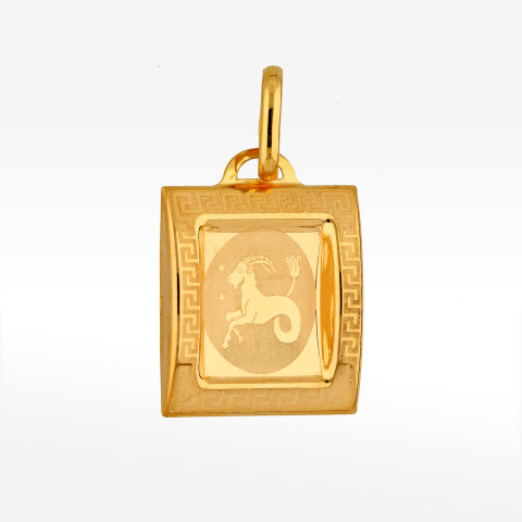 Zawieszka ze złota znak zodiaku koziorożec