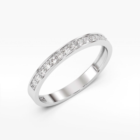 Pierścionek z białego złota z diamentami  - próba 585 0,20CT PV-077B