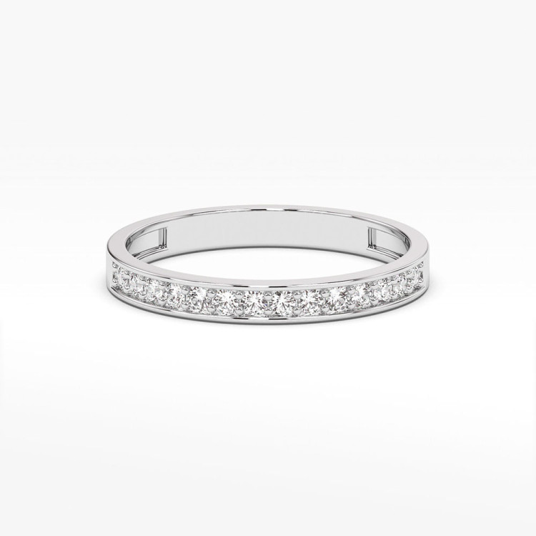 Pierścionek z białego złota z diamentami  - próba 585 0,20CT PV-077B