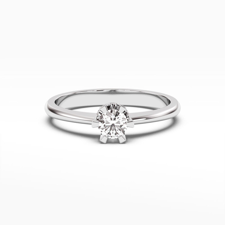 Pierścionek z białego złota z diamentem - próba 585 0,40CT PV-125B
