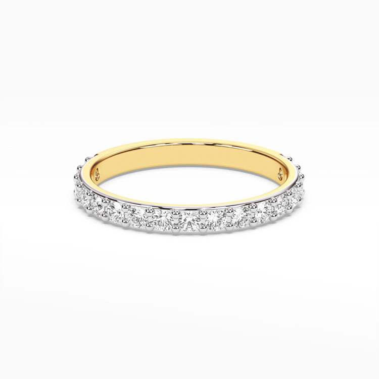 Pierścionek z żółtego złota z diamentami  - próba 585 0,34CT PV-254A