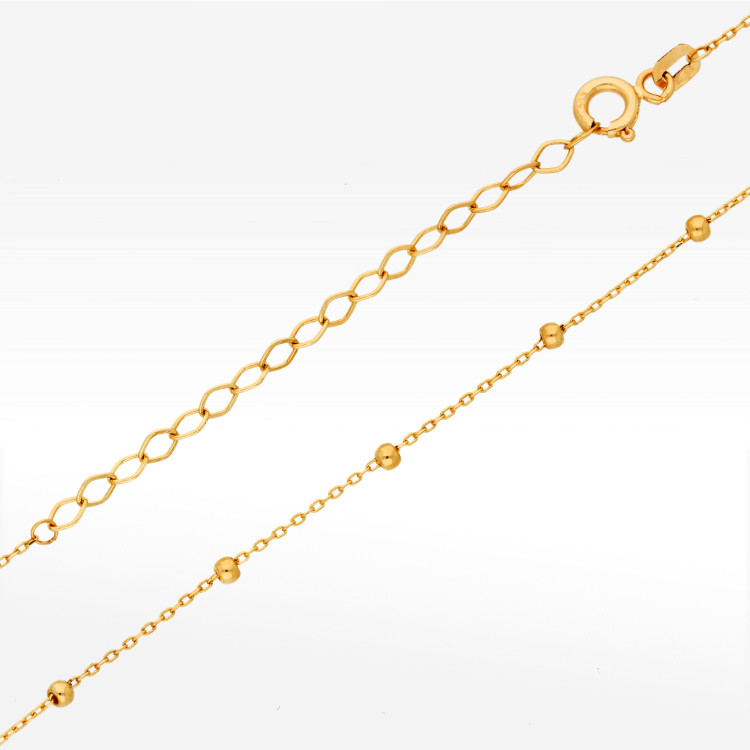 Naszyjnik ze złota z kuleczkami 45-50cm