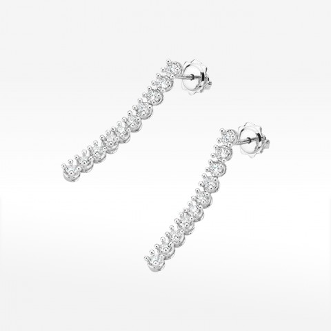 Kolczyki z żółtego złota z diamentami - próba 585 0,80CT KO-33448B 0.80ct