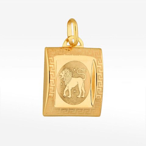Zawieszka ze złota znak zodiaku lew