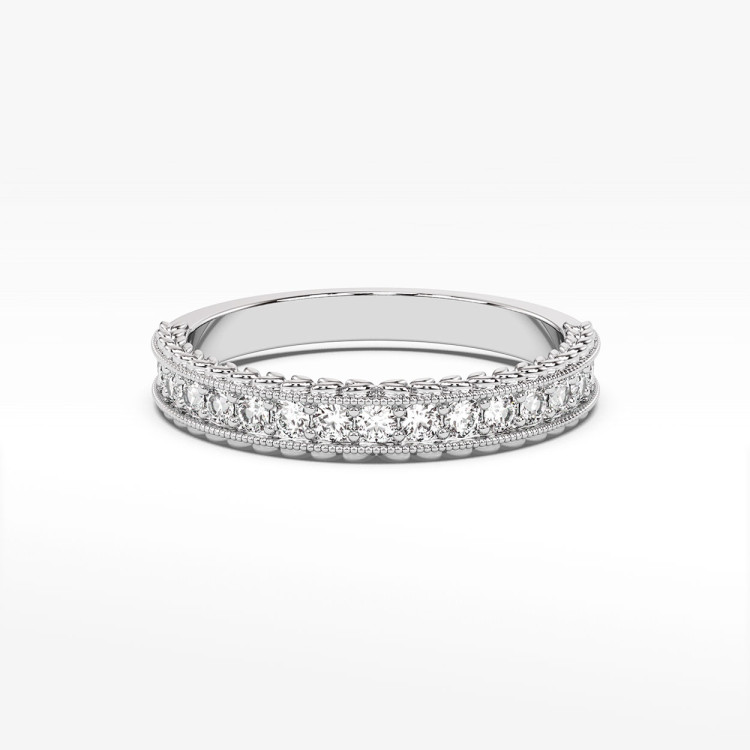 Pierścionek z białego złota z diamentami  - próba 585 0,25CT PV-255B