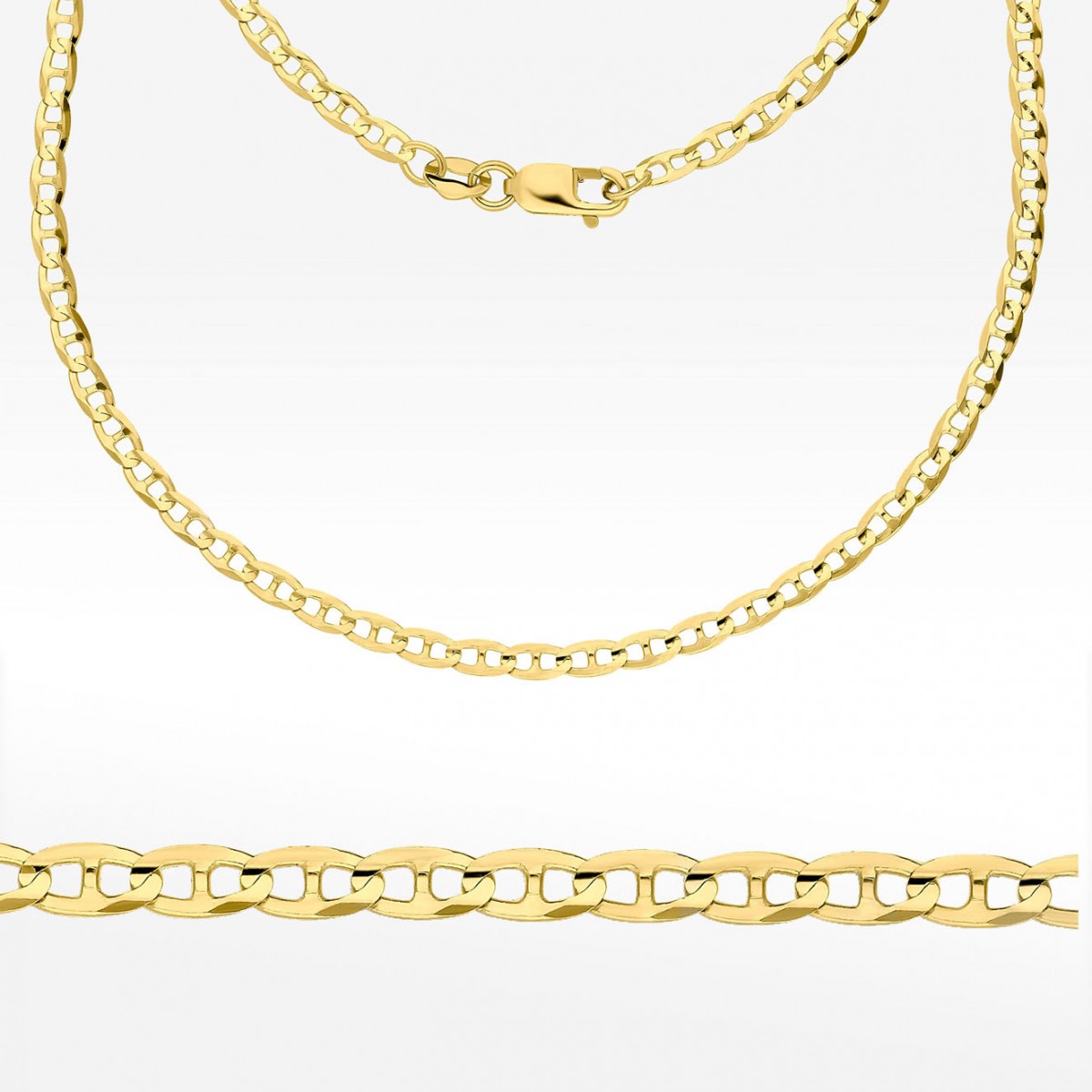 Łańcuszek ze złota 60cm splot Gucci pełny