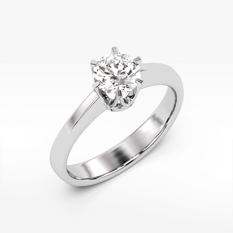 Pierścionek z białego złota z diamentem - próba 585 1,00CT PV-168B