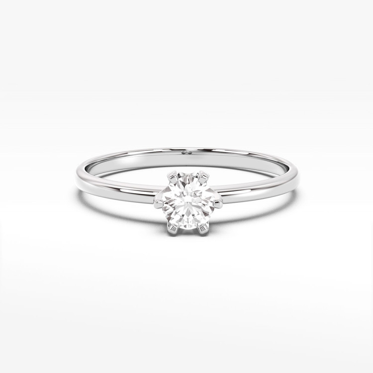 Pierścionek z białego złota z diamentem - próba 585 0,40CT PV-278B