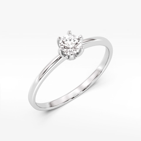Pierścionek z białego złota z diamentem - próba 585 0,40CT PV-278B
