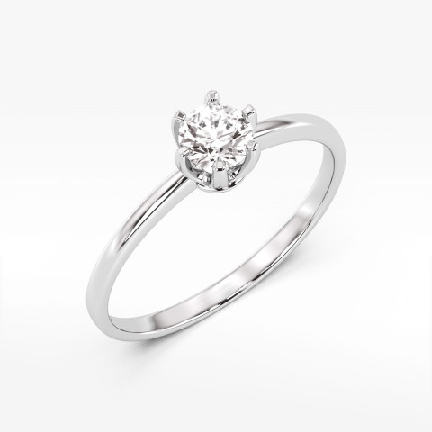 Pierścionek z białego złota z diamentem - próba 585 0,50CT PV-279B