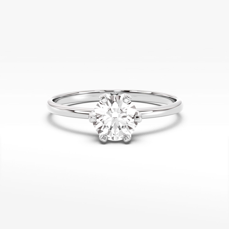 Pierścionek z białego złota z diamentem - próba 585 1,00CT PV-280B