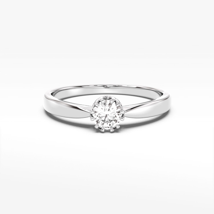 Pierścionek z białego złota z diamentem - próba 585 0,40CT PV-285B
