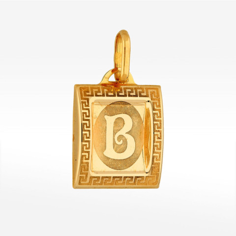 Zawieszka ze złota z literą B