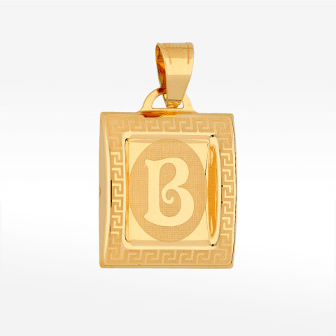 Zawieszka ze złota z literą B