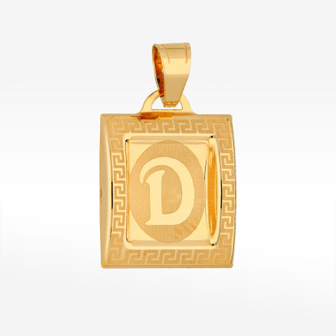 Zawieszka ze złota z literą D