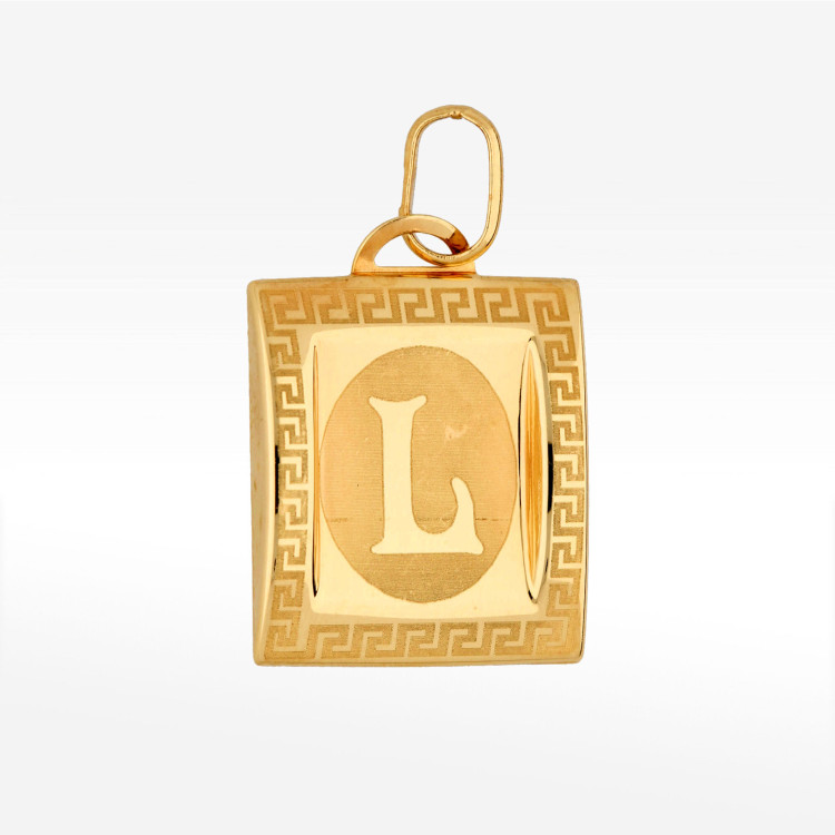 Zawieszka ze złota z literą L