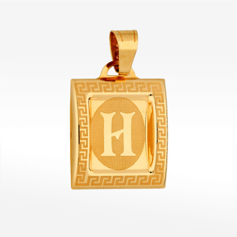 Zawieszka ze złota z literą H