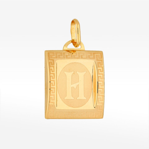 Zawieszka ze złota z literą H
