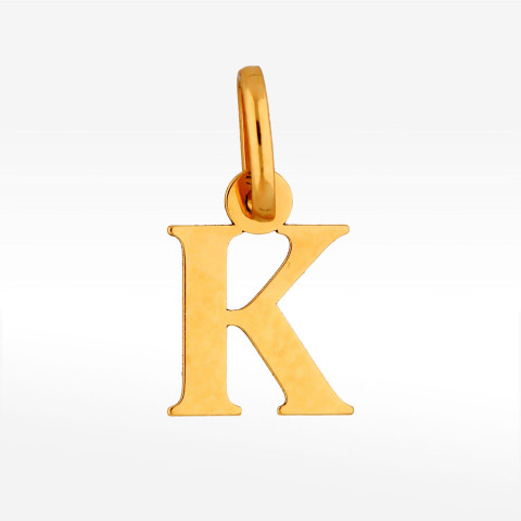 Zawieszka ze złota litera K