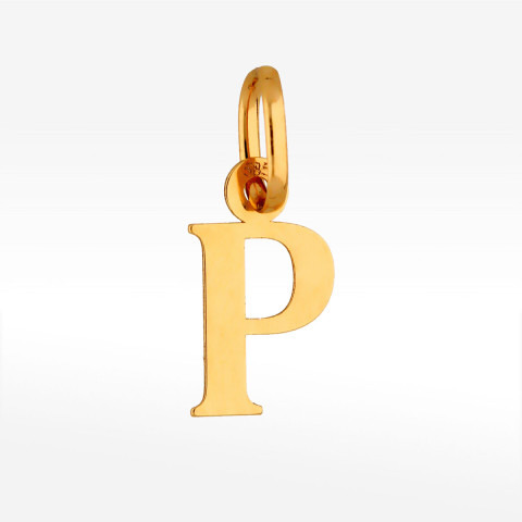 Zawieszka ze złota litera P