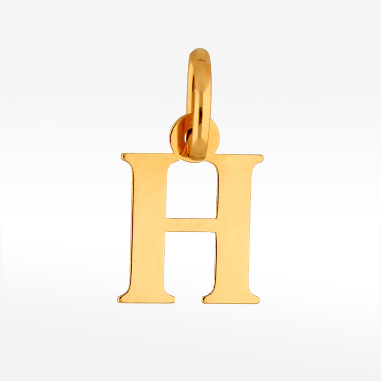 Zawieszka ze złota litera H