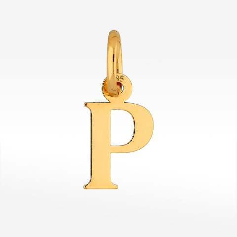 Zawieszka ze złota litera P