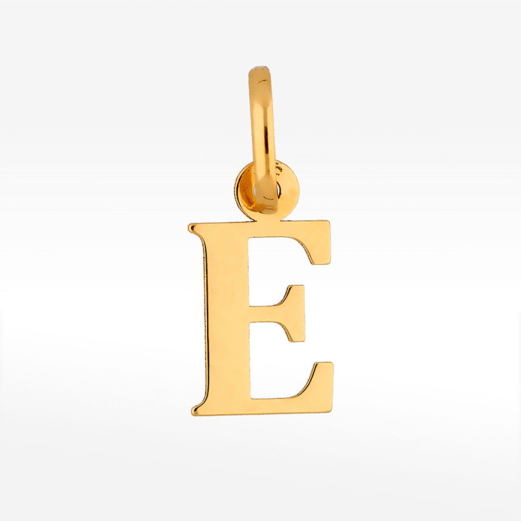 Zawieszka ze złota litera E