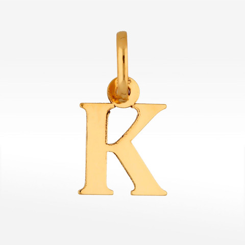 Zawieszka ze złota litera K