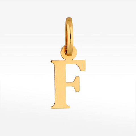 Zawieszka ze złota litera F