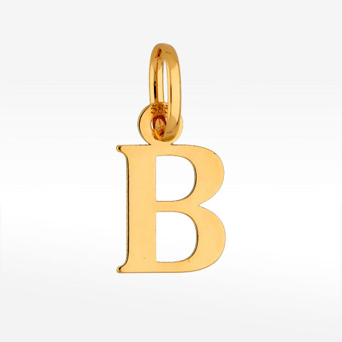 Zawieszka ze złota litera B