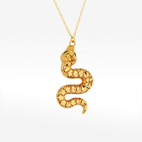 Naszyjnik ze złota 42-45cm z wężem