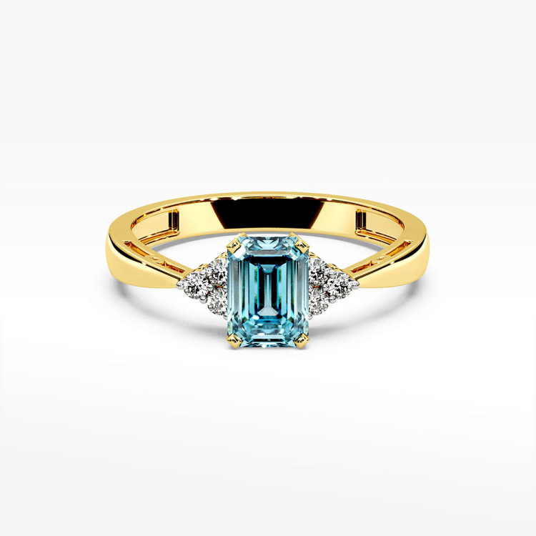Pierścionek z żółtego złota z topazem Swiss - próba 585 0,68CT PV-139AT