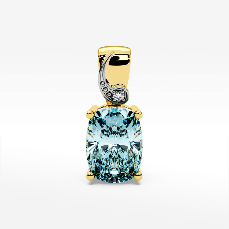 Zawieszka z żółtego złota z topazem Swiss - próba 585 2,405CT PZ-140A