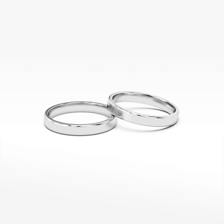 Klasyczne obrączki 3.5mm płaskie