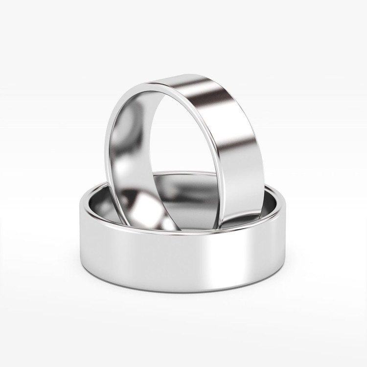 Klasyczne obrączki 6.5mm płaskie
