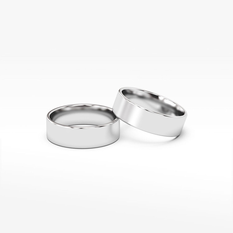 Klasyczne obrączki 6.5mm płaskie