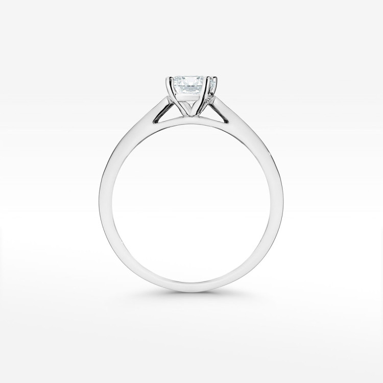 Pierścionek z białego złota z diamentami laboratoryjnymi - próba 585 0,62CT W-052bLAB