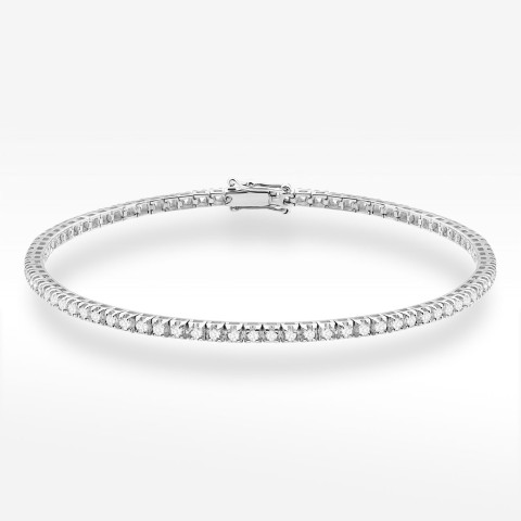 Bransoletka z białego złota z diamentami laboratoryjnymi - próba 585 1,204CT B-031bLAB 1.20ct